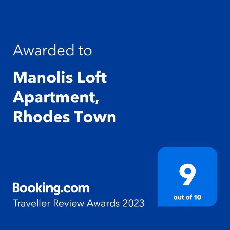 Manolis Loft Apartment, Rhodes Town Rhodes City Eksteriør billede